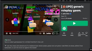 Playing Generic Roleplay Gaem [upl. by Anayt]