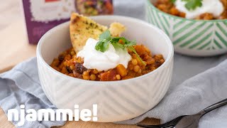 Stoofpotje van pompoen en parelcouscous Recept  njammie [upl. by Solrak]