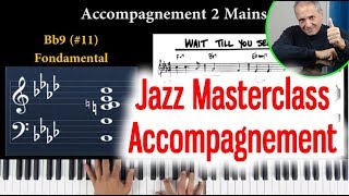 Masterclass Piano Jazz Comment accompagner un standard jazz au piano Tuto  Cours de piano ligne [upl. by Sixla]