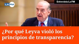 Procurador explica el caso de el excanciller Álvaro Leyva [upl. by Ajna]