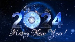 New Year Countdown Clock 2024 V3  Happy New Year 2024  Frohes Neues Jahr 2024 [upl. by Analahs]