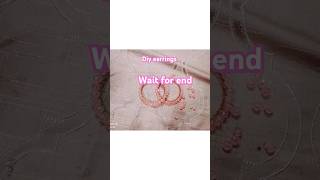 Diy earrings making at home with beadsdiyearringsshortsytvideo [upl. by Tega]