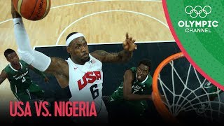 USA v Nigeria  USA Break Olympic Points Record  Mens Basketball Group A  London 2012 Olympics [upl. by Jaime]