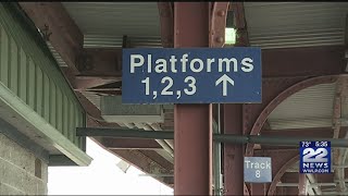 Buses will transport Hartford Line passengers from HartfordSpringfield this weekend [upl. by Einohtna]