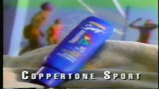 Coppertone Sport Sunscreen 1993 Commercial [upl. by Soll]