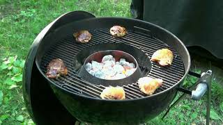 CGBS Vortex Chicken Thighs On The Weber Kettle [upl. by Sucramat980]