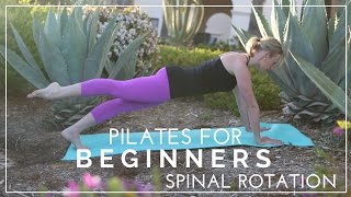 Pilates For Beginners Workout Series Day 4  Spinal Rotation [upl. by Kim]