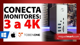 TobenONE UDS033 3 Monitores 4K y 18 Puertos de Conexión 💥 Expande tu Mac o PC [upl. by Roman]