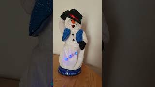 Gemmy Christmas Snow Miser Snowflake Animated Dancing Snowman No Sound [upl. by Edmee]