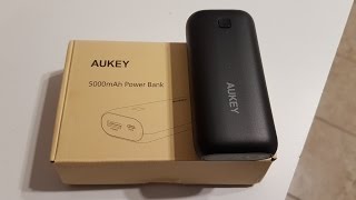 AUKEY PBN41 5000mAh Power Bank review 810 [upl. by Eilrak]