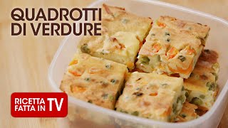 QUADROTTI DI VERDURE di Benedetta Rossi  Ricetta TV Fatto in Casa per Voi [upl. by Alleda]