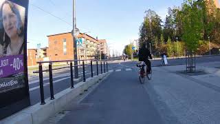 Tampere University Hervanta Campus From Students Apartments Paawola Bike Ride [upl. by Roderich]