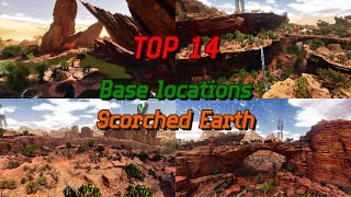 TOP 14 PvE Base Locations on the NEW Map  Scorched Earth  ARK Survival Ascended [upl. by Yelnik]