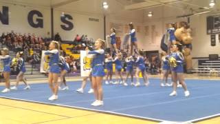 Wheaton North Varsity Cheer Sectionals 2014 [upl. by Rodavlas136]