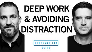 Avoiding Distractions amp Doing Deep Work  Dr Cal Newport amp Dr Andrew Huberman [upl. by Venator]