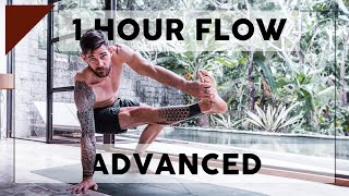 1Hour Advanced Vinyasa Yoga  Breathe and Flow Yoga [upl. by Enahpad]