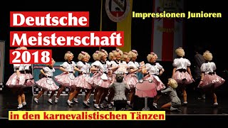 Deutsche Meisterschaft im karnevalistischen Tanzsport 2018  Junioren  Impressionen [upl. by Mayes]