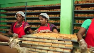 Toast biscuits in the factory MadeRusk MakingToast Biskut Tairi Saddam Hussain [upl. by Eseela424]