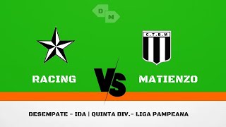 LPF  Inferiores  Desempate ida 5ta div Racing 2 vs 1 Matienzo [upl. by Amy189]