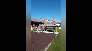 Friske viralvideo fun adventure family memories zipline viral video fall familyfun yt [upl. by Carrnan639]