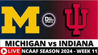 MICHIGAN VS INDIANA LIVE 🏈 NCAAF COLLEGE FOOTBALL PlaybyPlayWeek 11 NOV 9 2024 [upl. by Airolg178]