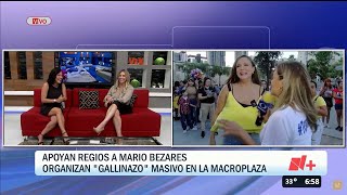 Apoyan regios a Mario Bezares con quotGallinazoquot Masivo en la Macroplaza [upl. by Leinahtan405]