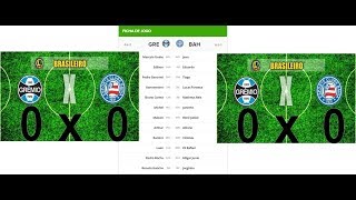 NARRAÇÃO COMPLETA GRÊMIO X BAHIA 12062017 [upl. by Shaw]