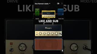 Live forever  Tone tutorial music oasis song stratocaster guitareducation rock guitarpedals [upl. by Hagep107]