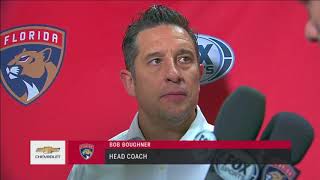 Bob Boughner  Florida Panthers at Arizona Coyotes 12192017 [upl. by Nnayecats]