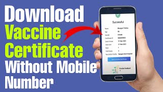 How to download vaccine certificate without mobile number  Download Vaccine Certification [upl. by Blinnie]