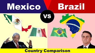 Brazil Vs Mexico  Mexico vs Brazil  Country comparison [upl. by Faina]