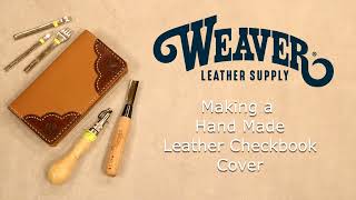 Making a Leather Checkbook Cover [upl. by Muriah]