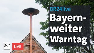 BR24live Sirenen heulen und Handy klingeln – Bayernweiter Warntag  BR24 [upl. by Delcine52]