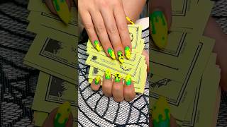 Halloweennails DIY 🖤💛 neonail nailart nails naildesign [upl. by Harriot]