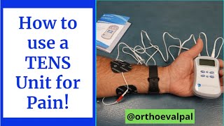 How to use a TENS unit for pain [upl. by Fording]