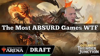 The Most ABSURD Games WTF  Outlaws Of Thunder Junction Draft  MTG Arena [upl. by Nitsugua224]