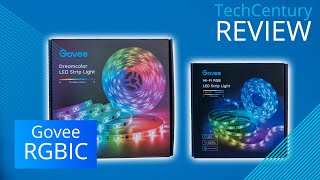 REVIEW Govee Wifi RGB vs Dreamcolor RGBIC LED Strips  TechCentury [upl. by Aliuqehs]