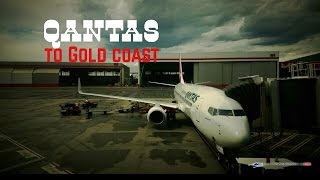 Flight Review  QANTAS B737 SYDNEY  GOLD COAST  COMPLETE TAXI amp TAKEOFF [upl. by Brose]