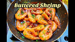 Garlic Butter Shrimp Buttered Shrimp Garlic Buttered Tiger Prawns [upl. by Hayton]