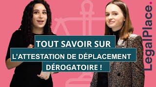 Tout savoir sur lattestation de déplacement dérogatoire [upl. by Dido]