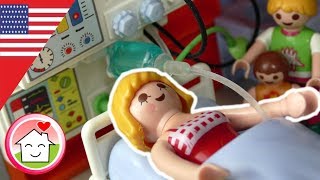 Playmobil english Mommy’s in Hospital  The Hauser Family [upl. by Welcome]