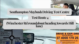 Southampton Maybush Driving Test centre Test Route 4 Winchester roundabout towards hill lane [upl. by Rhu]