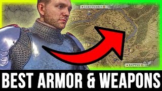 Kingdom Come Deliverance  Best ARMOR amp WEAPONS Location Secret Treasure Chest Guide [upl. by Ikcir879]