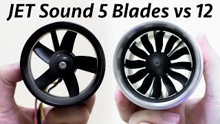 EDF Sound Comparison 12 Blade VS 5 Blade [upl. by Saixela]