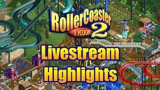 RollerCoaster Tycoon 2 Multiplayer  The Livestream Highlights [upl. by Aerdnaxela]