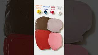 How to create Light Coral colorart artist colormixingsatisfying paint colors acrylicpainting [upl. by Nahsez]