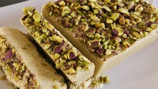 Easy Halva Shekari  Halva Ardeh  Sesame Tahini Halva  آموزش درست کردن حلوا ارده [upl. by Kore]