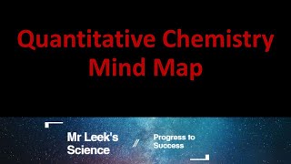 12 Quantitative Chemistry mind map for AQA combined and triple science Higher and Foundation [upl. by Airegin]