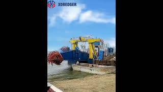 Easy Way to Launch A 10 Inch Sand Suction Dredger for River Sand Mining [upl. by Gustavus]