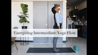 Energizing Intermediate Morning Yoga Flow  Yoga by Biola [upl. by Enelear]